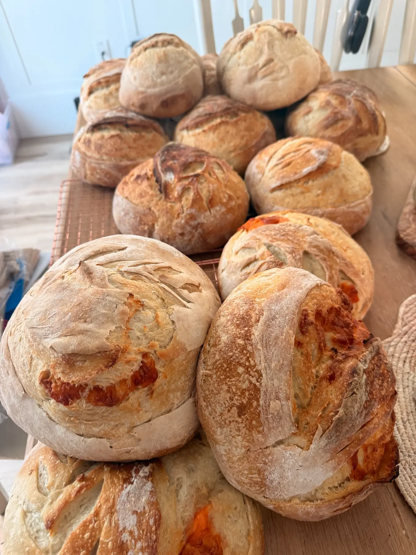 A fresh selection of Kember Bakery sourdough loaves